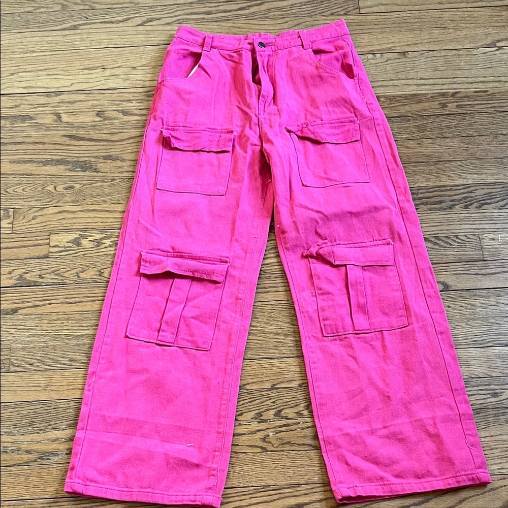 Bright Pink Cargo Pants